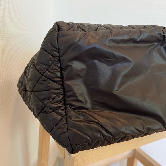 Chanel cocoon large black quilted nylon tote leather details 100% authentic - Picture 17 of 17